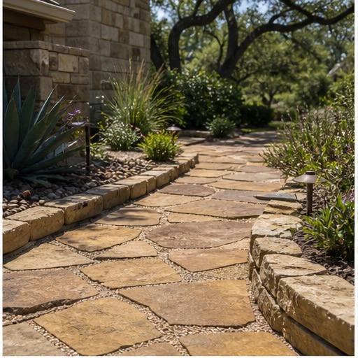 Drainage work in a residential yard