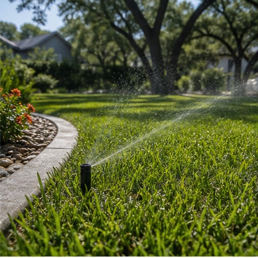 Finished residential landscaping