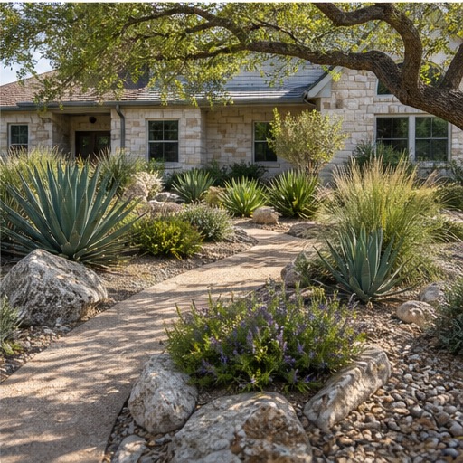 Finished residential landscaping