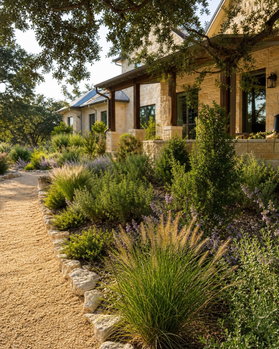 Finished residential landscaping
